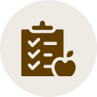 Checklist with apple icon